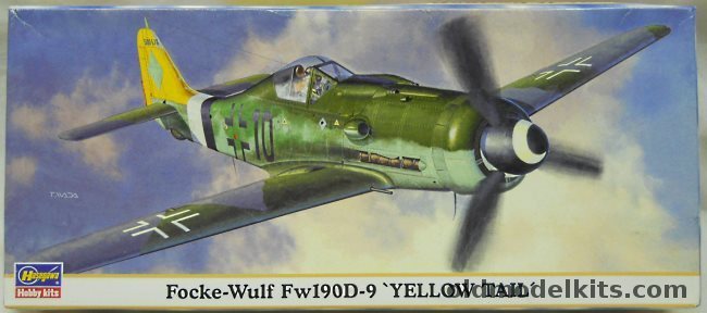 Hasegawa 1/72 Focke-Wulf FW-190 D-9 YellowTail, 00659 plastic model kit